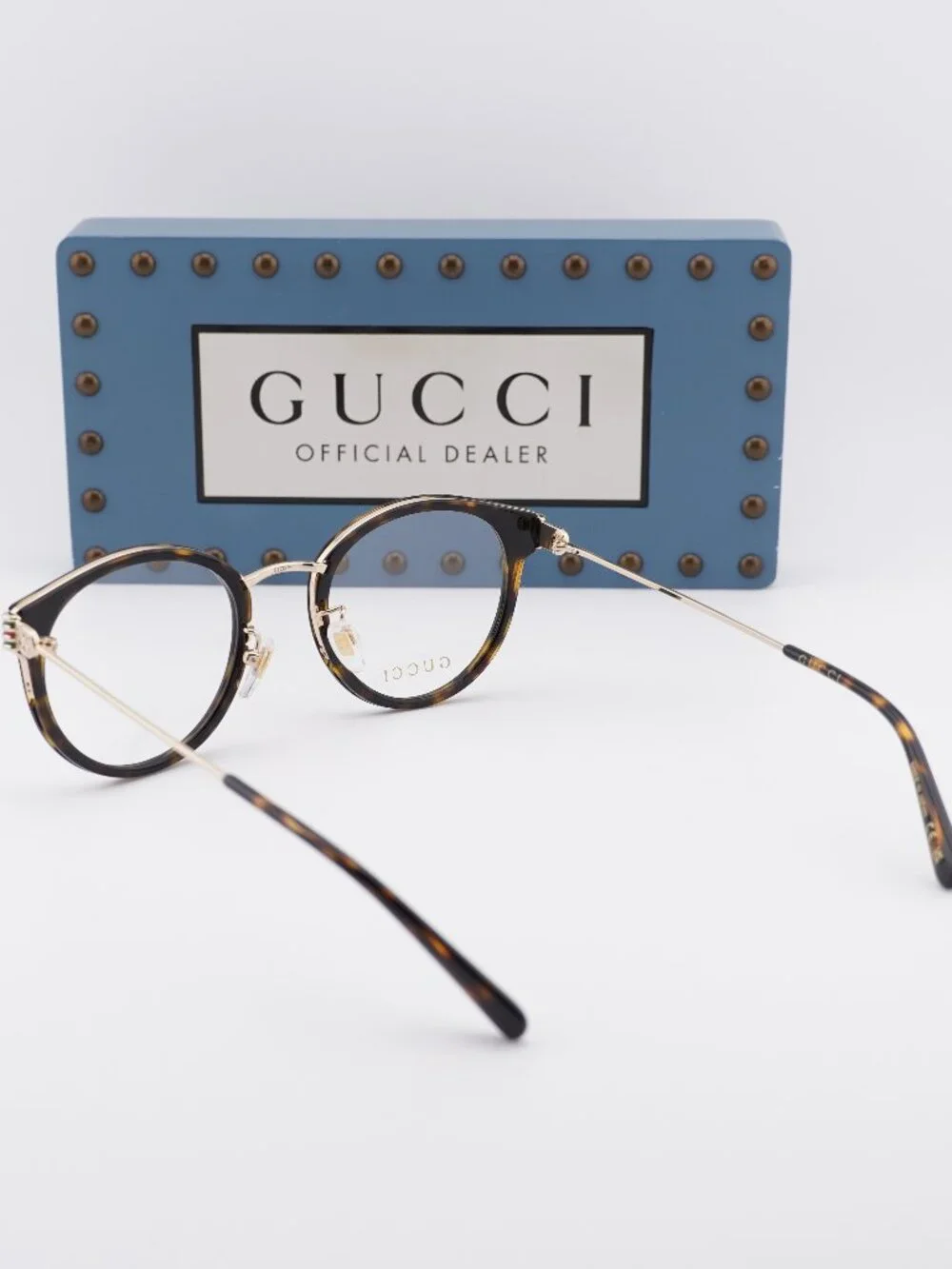 Gucci GG1885OA 002 Square Eyeglasses - Havana/Gold 51mm